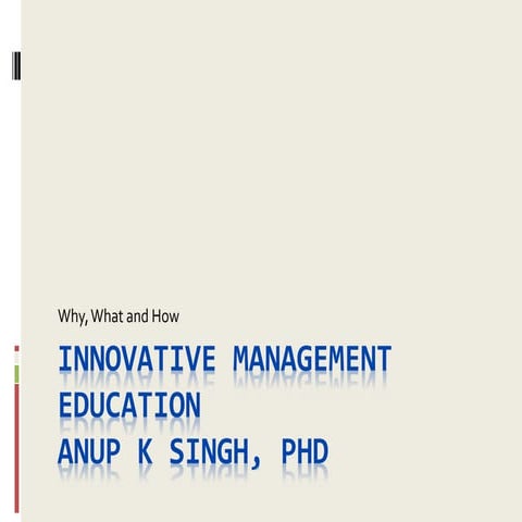 Innovative management education