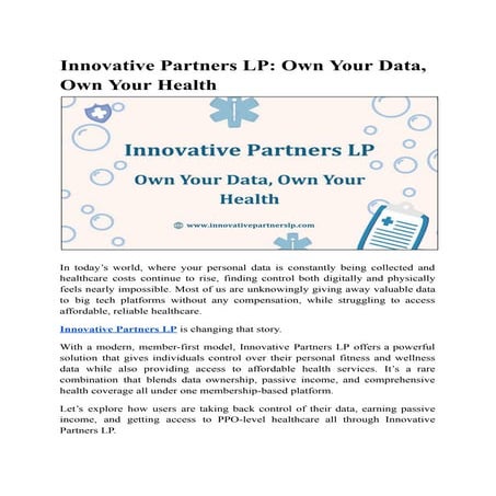 Innovative Partners LP: Privacy-First Platform Solutions