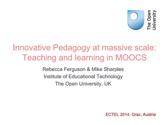 Innovative Pedagogy at Massive Scale (MOOCs)