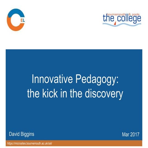 Technology Enhanced Learning and Innovative pedagogy