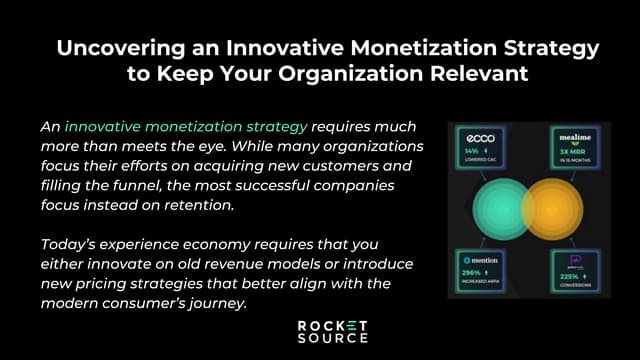 Uncovering an Innovative Monetization Strategy to Keep Your Organization Relevant