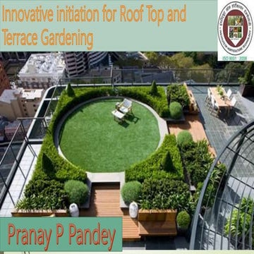 Innovative roof top gardening