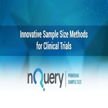 Innovative Sample Size Methods For Clinical Trials 
