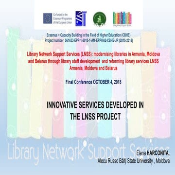 Innovative services developed in the INSS Project 