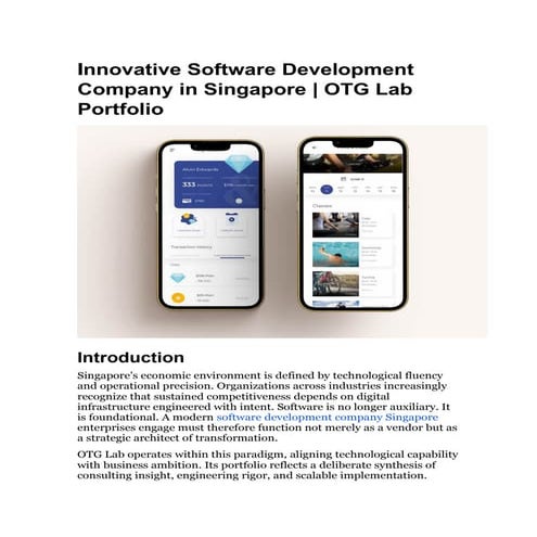 Innovative Software Development Solutions for Singapore Enterprises | DOCX