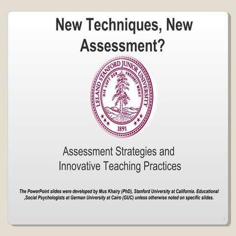 Assessment Strategies and Innovative Teaching Practices