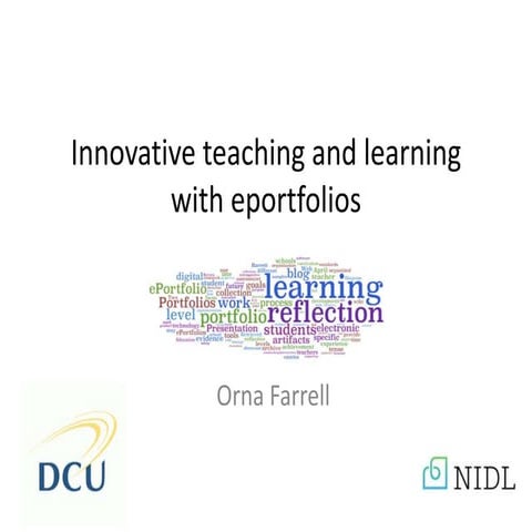 Innovative teaching and learning with eportfolios