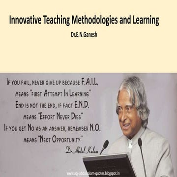 Innovative Teaching Methodologies - 30 types of teaching methodologies