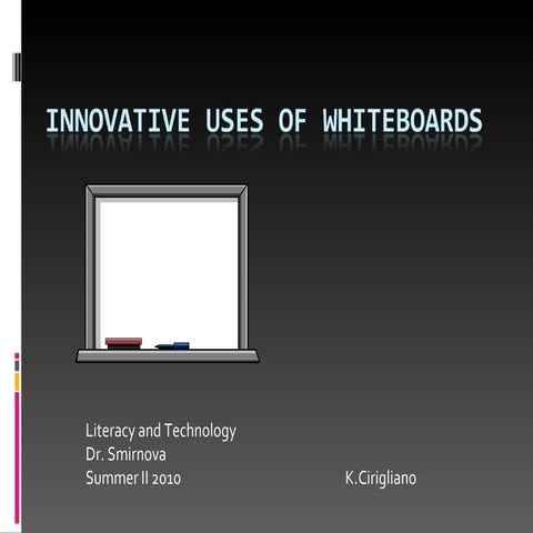 Innovative uses of whiteboards