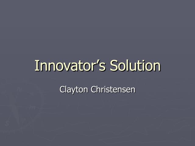 Disruptive Innovation