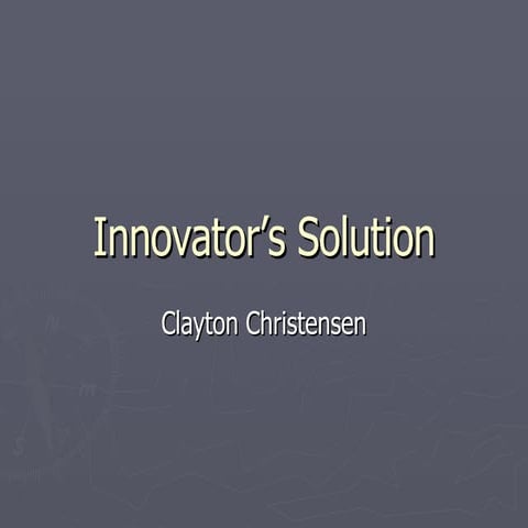 Disruptive Innovation