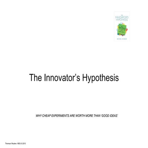 Webinar: The Innovator's Hypothesis by Michael Schrage