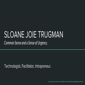 Innovation Fellowship Pitch