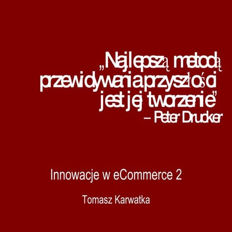 Innowacje w eCommerce 2