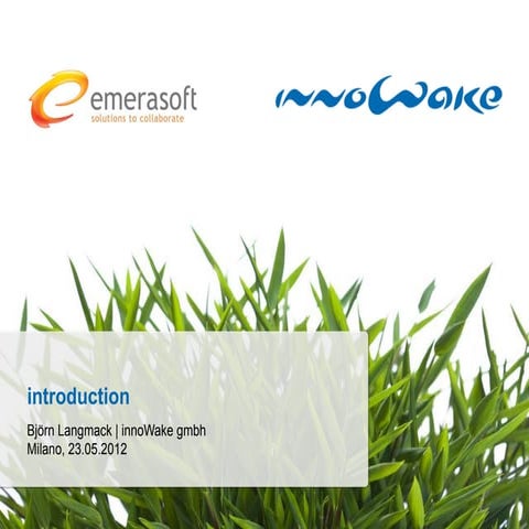 Emerasoft Day 2012 - Innowake introduction
