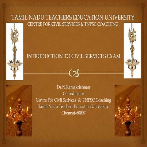 Inntroduction to civil services eam