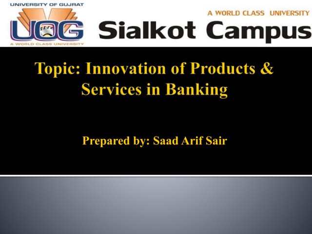 Innovation of Products & Services i...