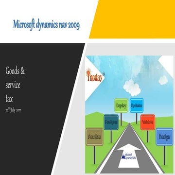 GST Implementation with Microsoft Dynamics NAV 