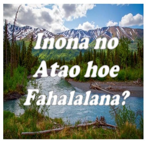 Inona ny fanjakanny lanitra | PDF