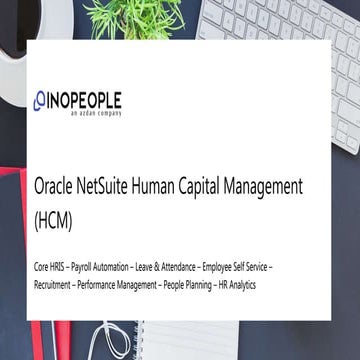 InoPeople (Native Oracle NetSuite HCM Application for ME)