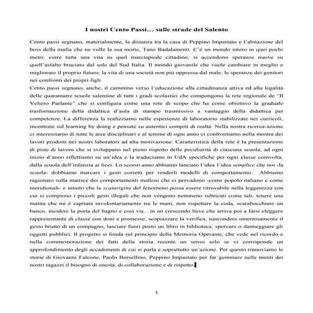 I nostri cento passi articolo