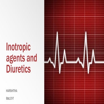 Inotropic agents and Diuretics 
