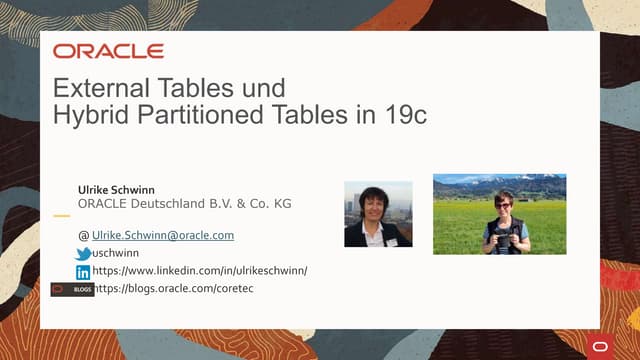 Hybrid Partitioned Tables in Oracle Database 19c