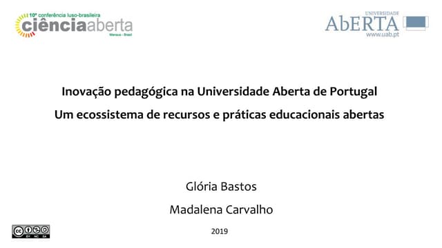 Inovação pedagógica na Universidade Aberta: um ecossistema de recursos e práticas aducacionais abertas