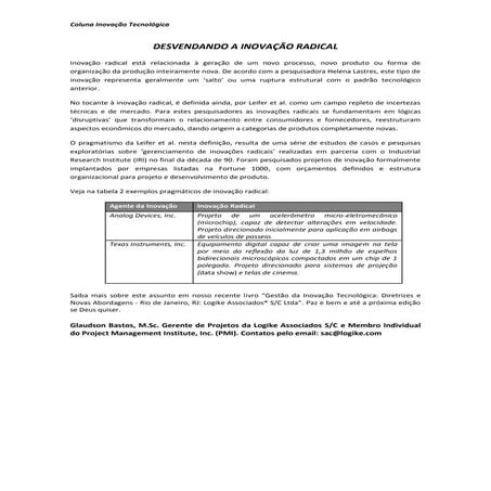 Inovacao radical