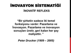 INOVASYON SİSTEMATİĞİ