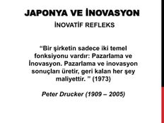 Inovasyon ve Japonya