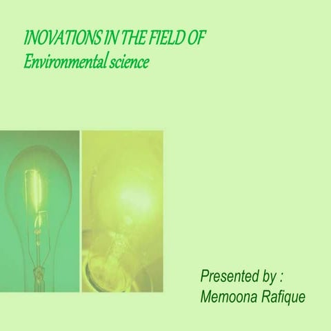 Environmental Innovations