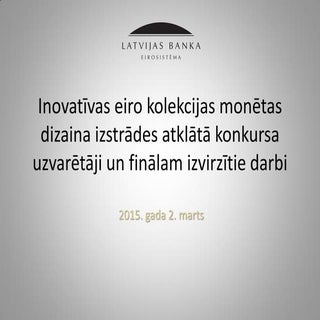 Inovatīvas eiro kolekcijas monētas ...