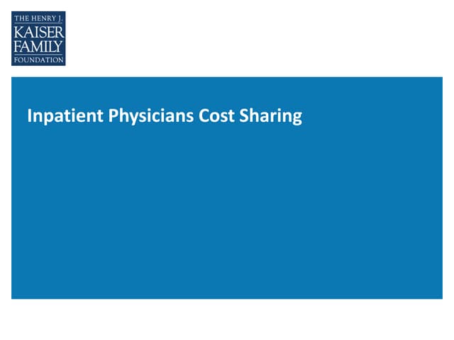 Inpatient Physicians Cost Sharing