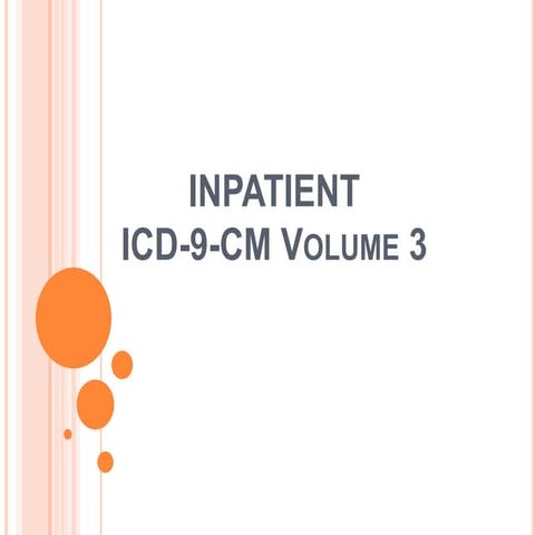 Inpatient volume 3 Overview