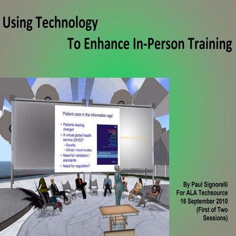 Slides: Using Technology for In-Person Library Training