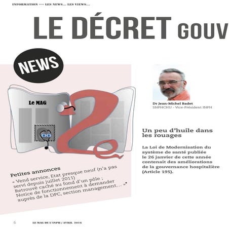 News Views - Le décret gouvernance CME