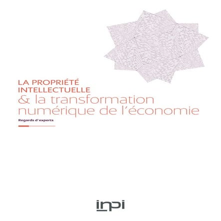 Inpi - Propriéte intellectuelle et transformation numérique de l'économie - 2015