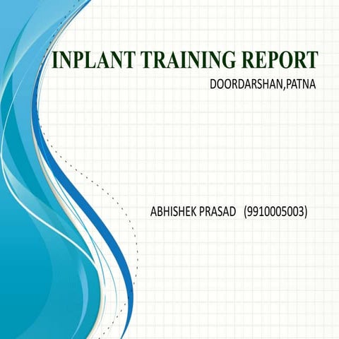 Inplant training report doordarshan