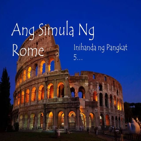 Simula Ng Rome