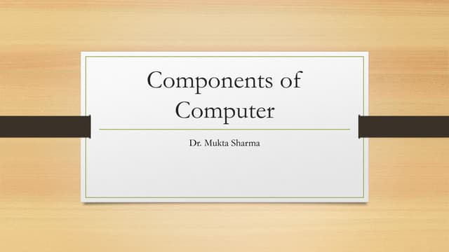 Input-Output device for college students bca