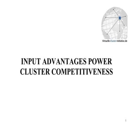 Input+advantages+power+cluster+competitiveness
