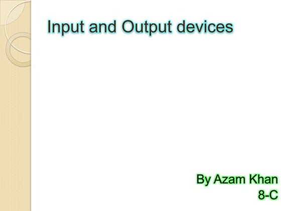 Input Device | PPT