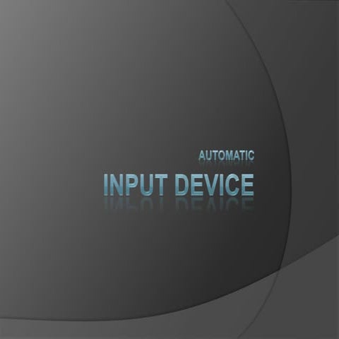 Input Device | PPT