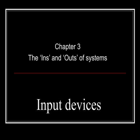 Input Devices