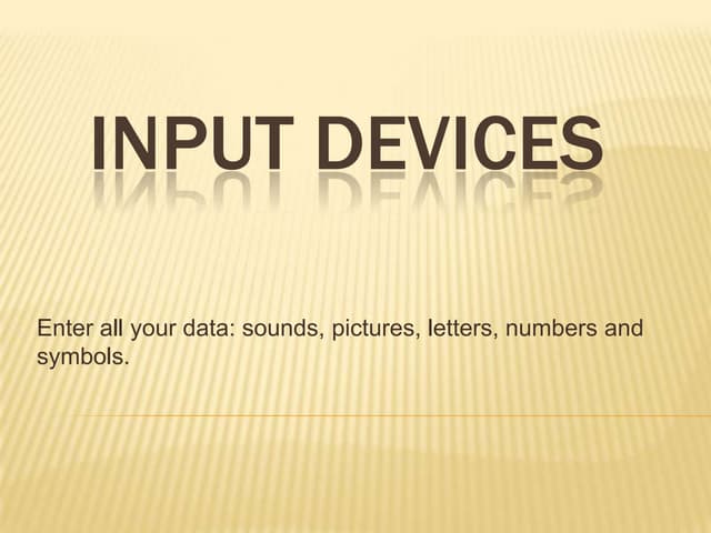 Input Devices