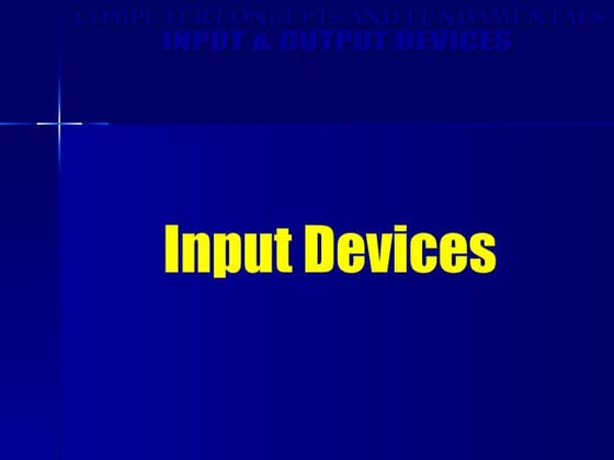 Input devices | PPTX