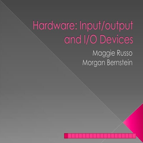 Output Devices PPT notes for grade 7-9 students | PPTX
