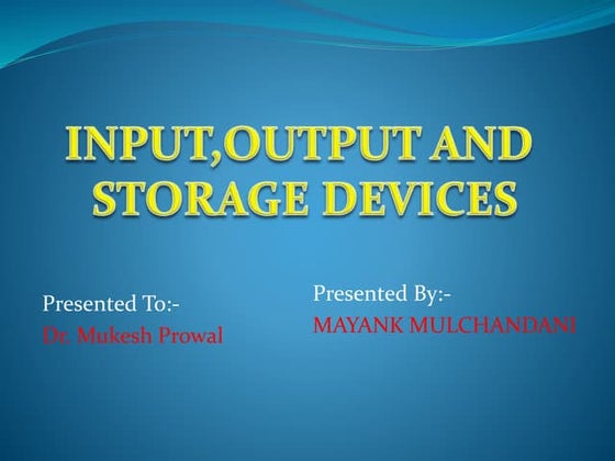 PRESENTATION ON COMPUTER SYSTEM | PPT