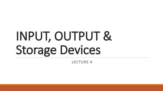 Input devices | PPT